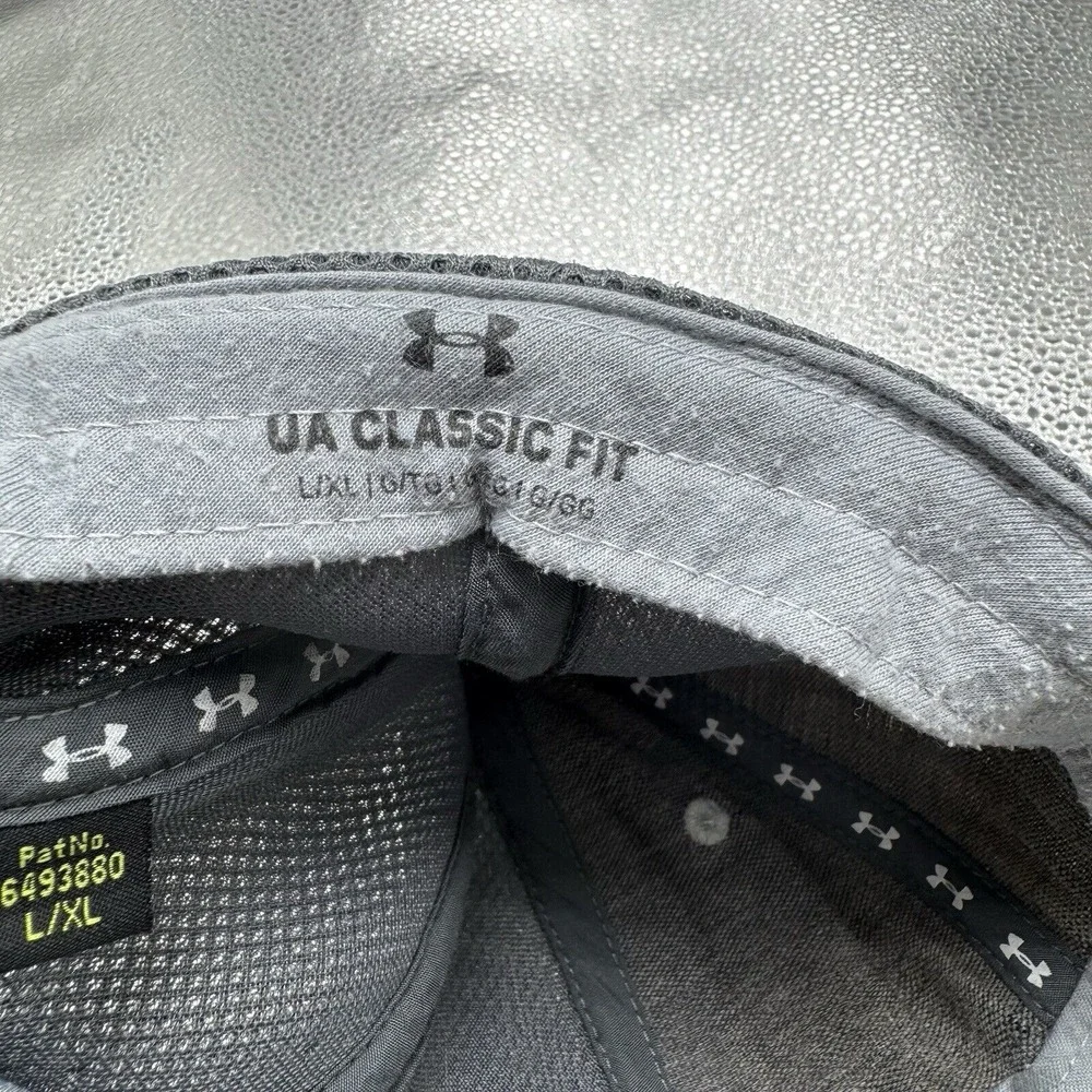 Under Armour Train‎ Spacer Mesh Cap Gray Athletic Hat Men's Size L/XL Polyester